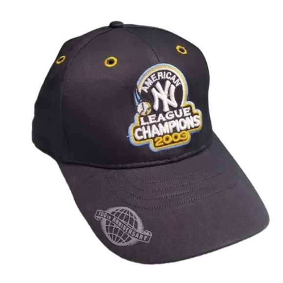 Vintage NY Yankees American League Champions 2003 baseball cap 100th Anniversary
